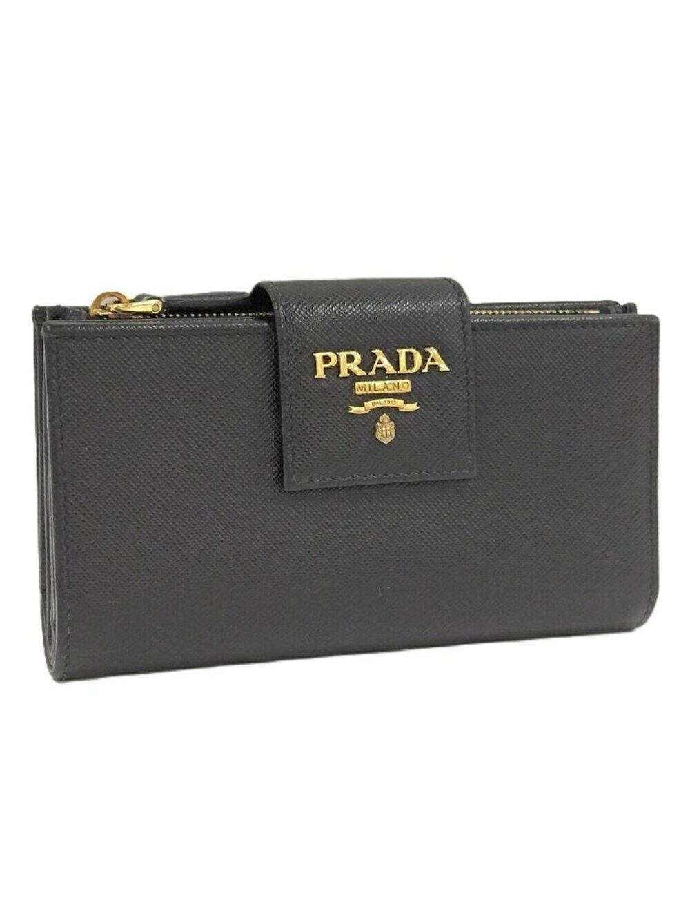 Prada Bifold Wallet Saffiano Leather Black